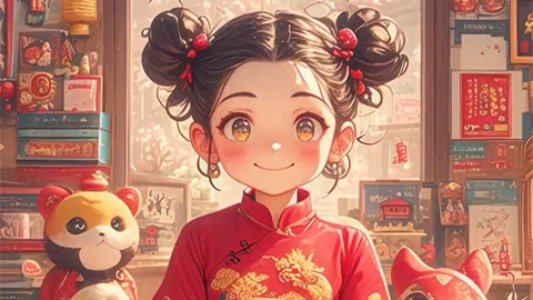 順動拜年AI視頻 財(cái)源滾滾